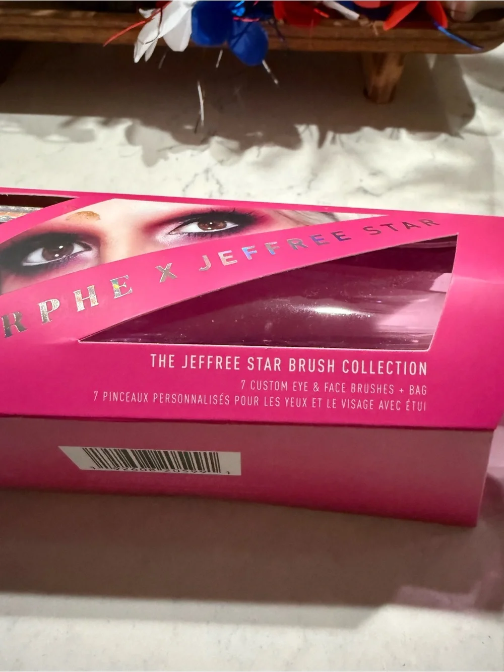 Morphe X Jeffree Star 7 Custom Eye Face Brush Set Bag NIB!!